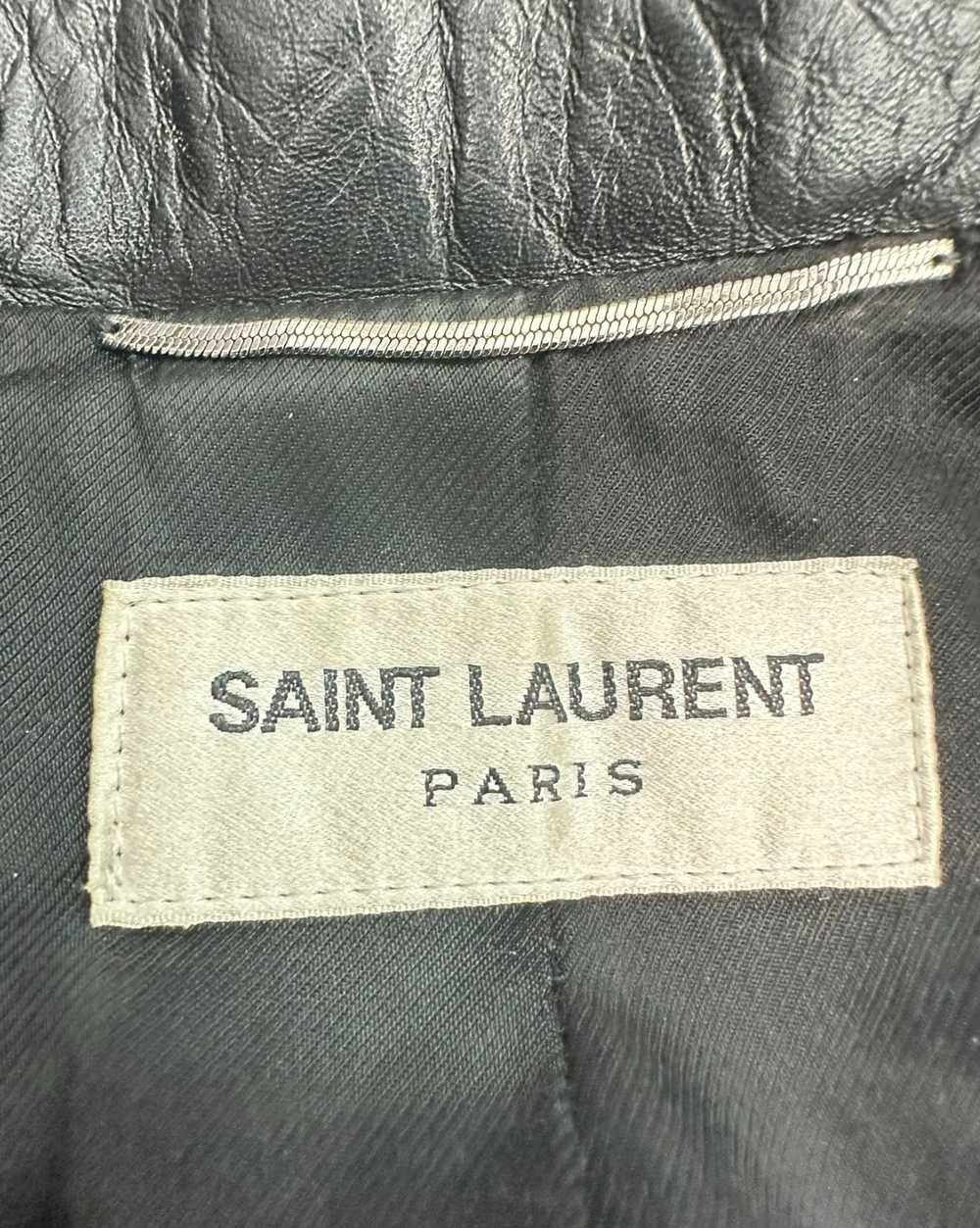 Saint Laurent slp L17 distressed star leather jac… - image 4