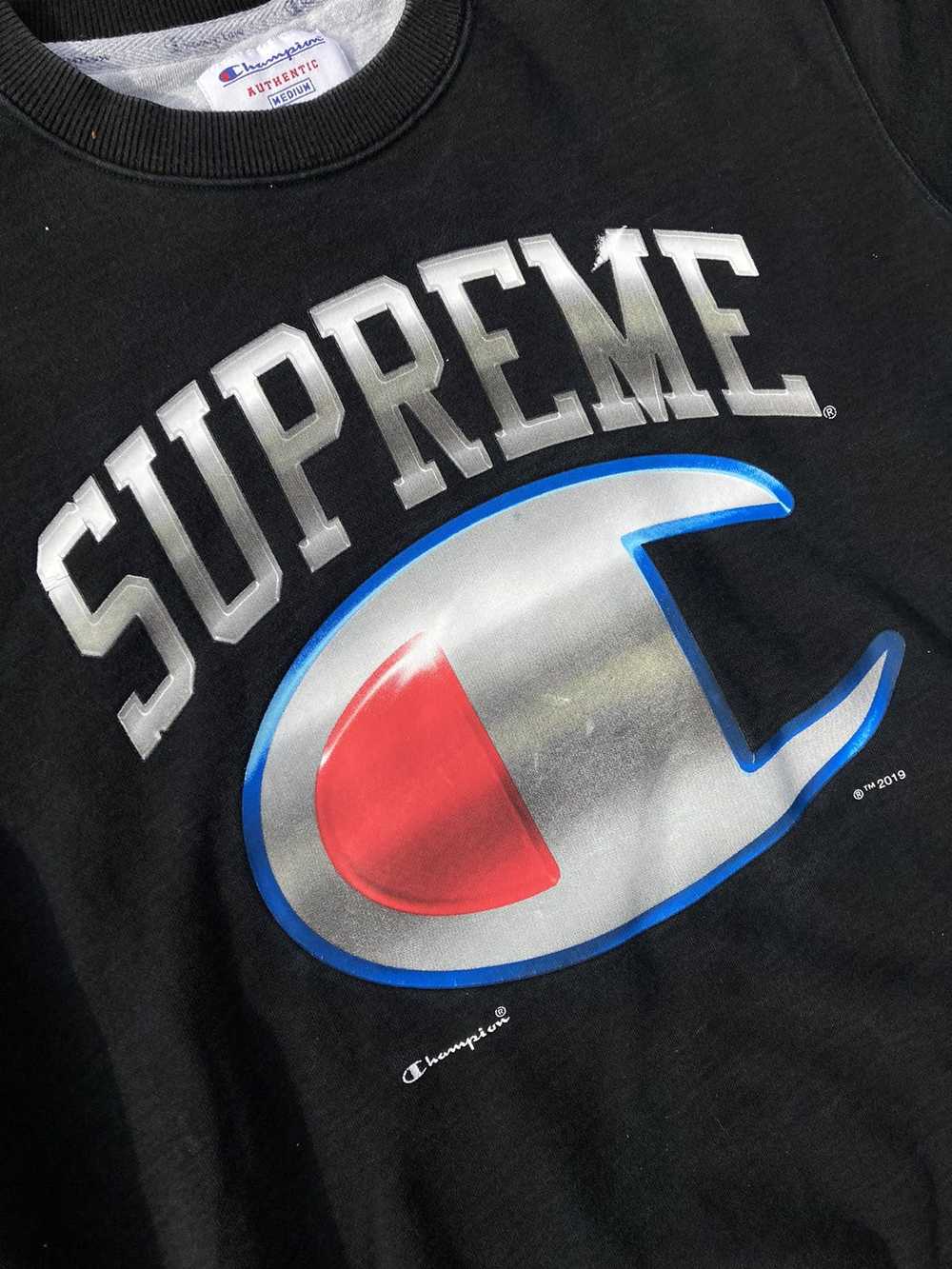 Supreme Champion Chrome Crewneck SS19 Black - image 1