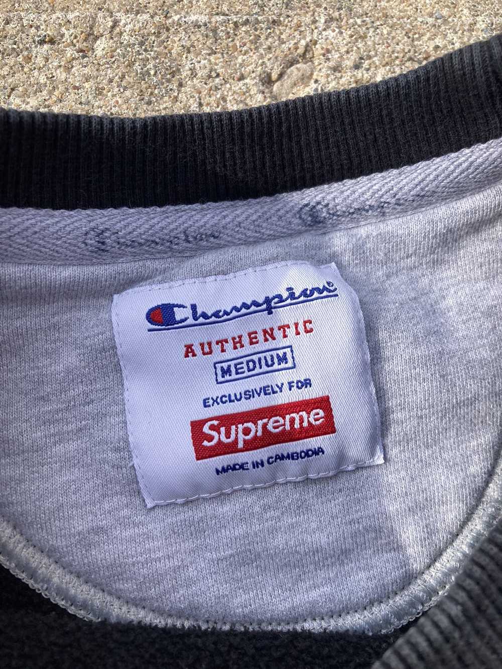 Supreme Champion Chrome Crewneck SS19 Black - image 5