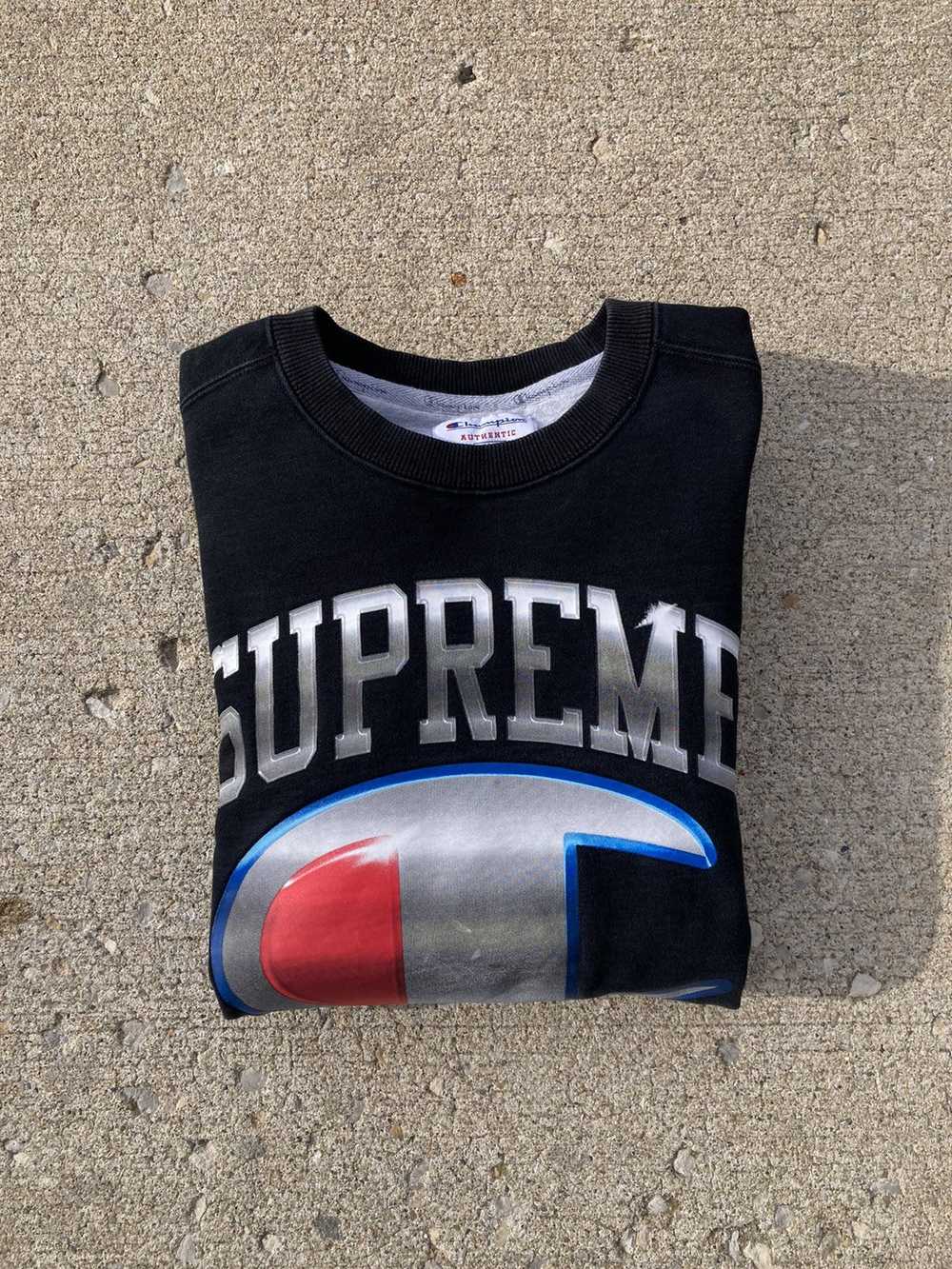 Supreme Champion Chrome Crewneck SS19 Black - image 6