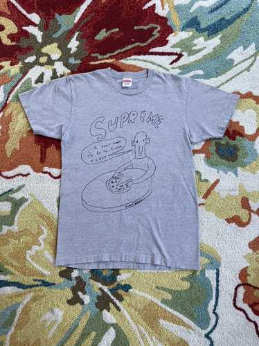 2015 Supreme Daniel Johnston Pizza Tee SS15 Heathe