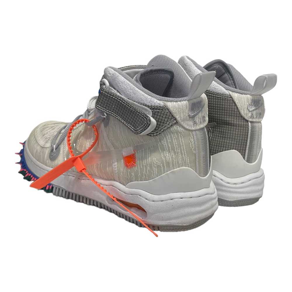NIKE/OFF-WHITE/Hi-Sneakers/US 11.5/Stripe/Acrylic… - image 2