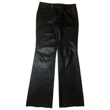 Harley Davidson - Leather Patched Bootcut Pants - image 1