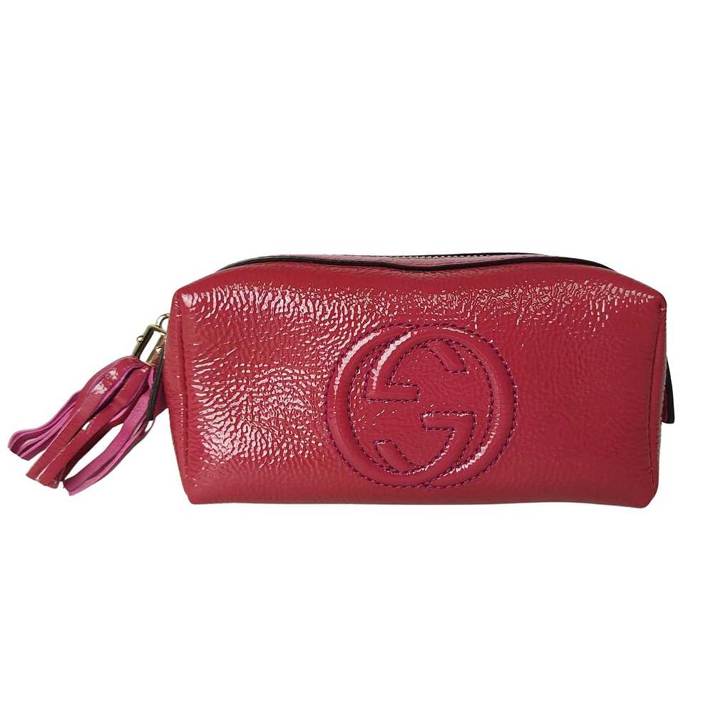 GUCCI Patent leather "Soho" clutch bag - image 2