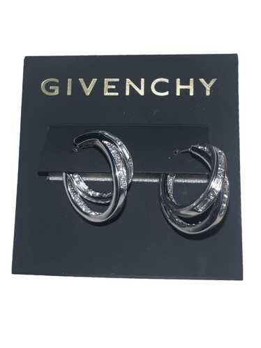 Givenchy Double Hoop Crystal Earrings - image 1