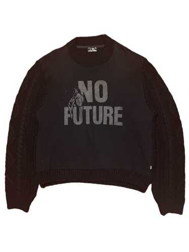 Hysteric Glamour No Future hybrid knit sweater