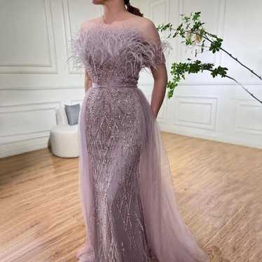 Serene Hill Beaded Pink Mermaid Fancy Elegant Par… - image 1