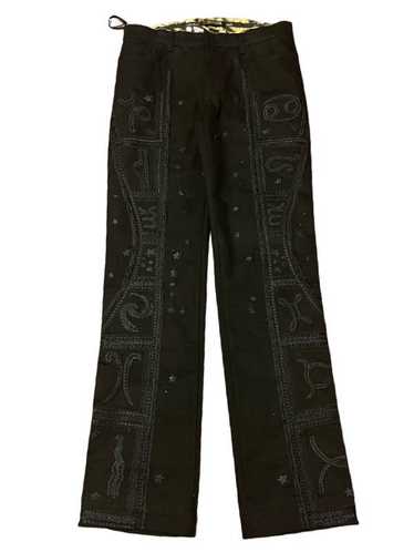 Roberto Cavalli - Pattern embroidery Flare jeans