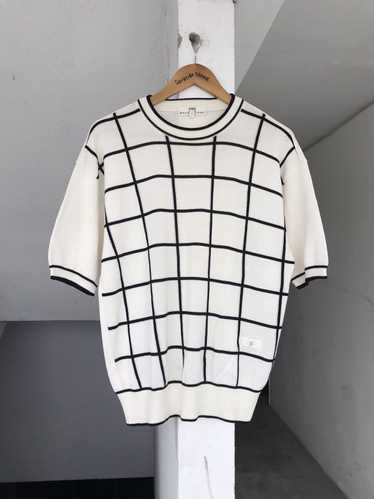 90s Balenciaga Plaid Short Sleeve Knit