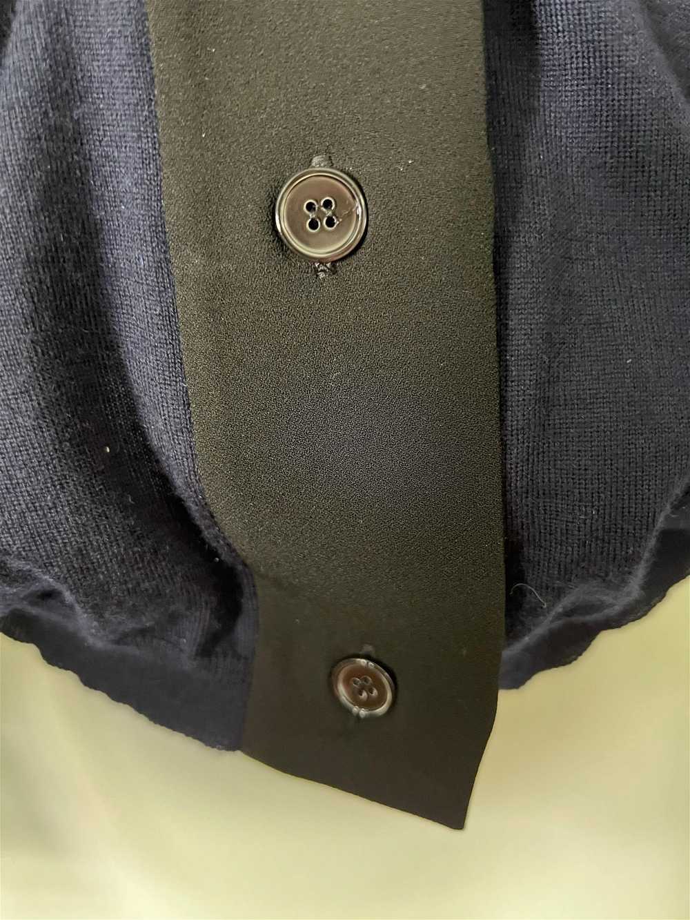 Marni Navy & Black Cardigan Sweater Top, Size 40 - image 12