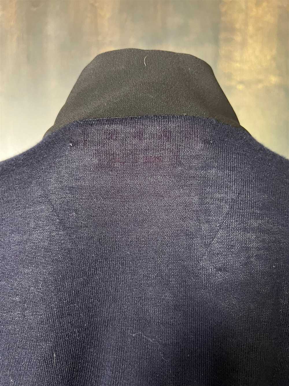 Marni Navy & Black Cardigan Sweater Top, Size 40 - image 3