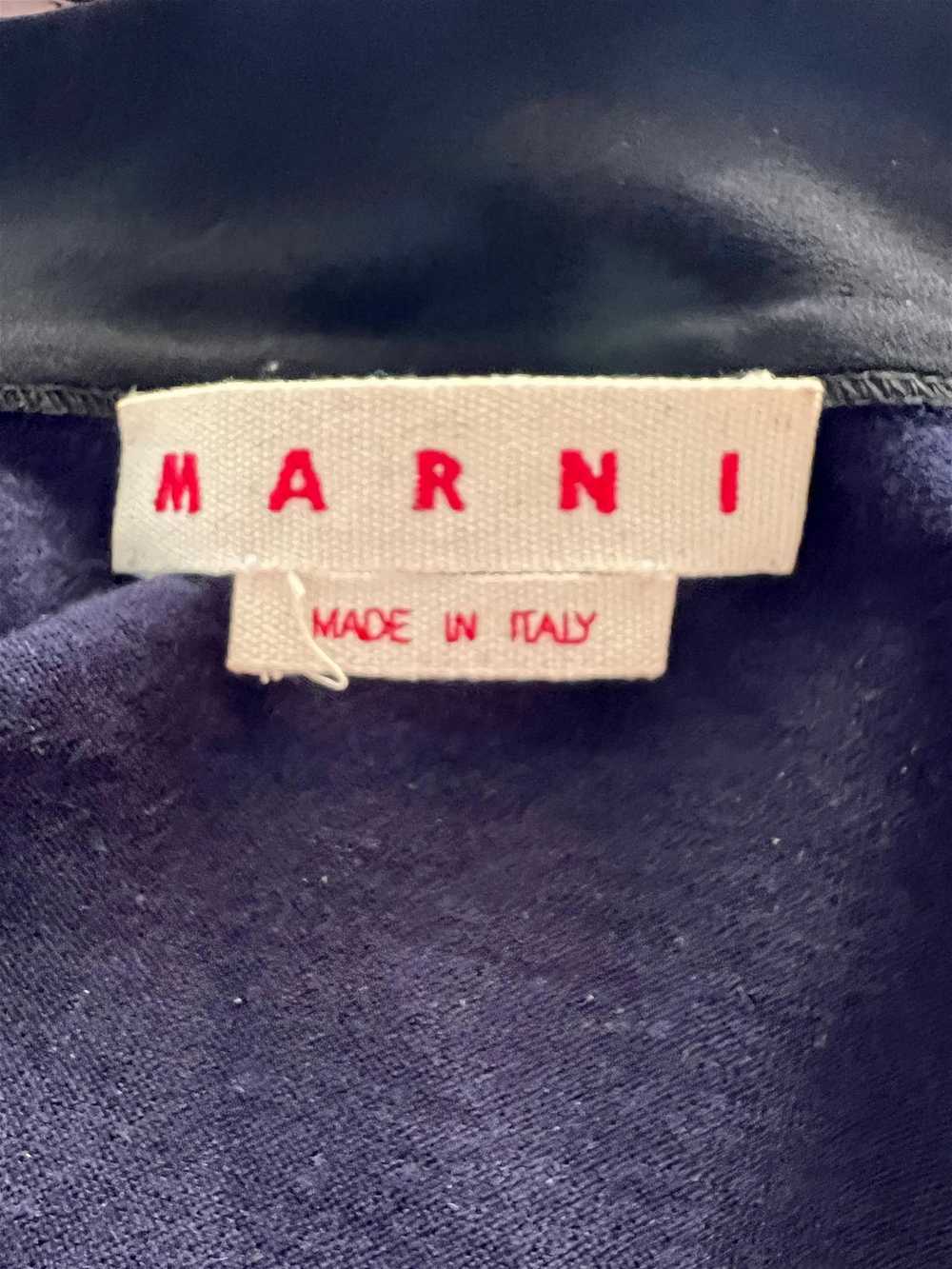 Marni Navy & Black Cardigan Sweater Top, Size 40 - image 5