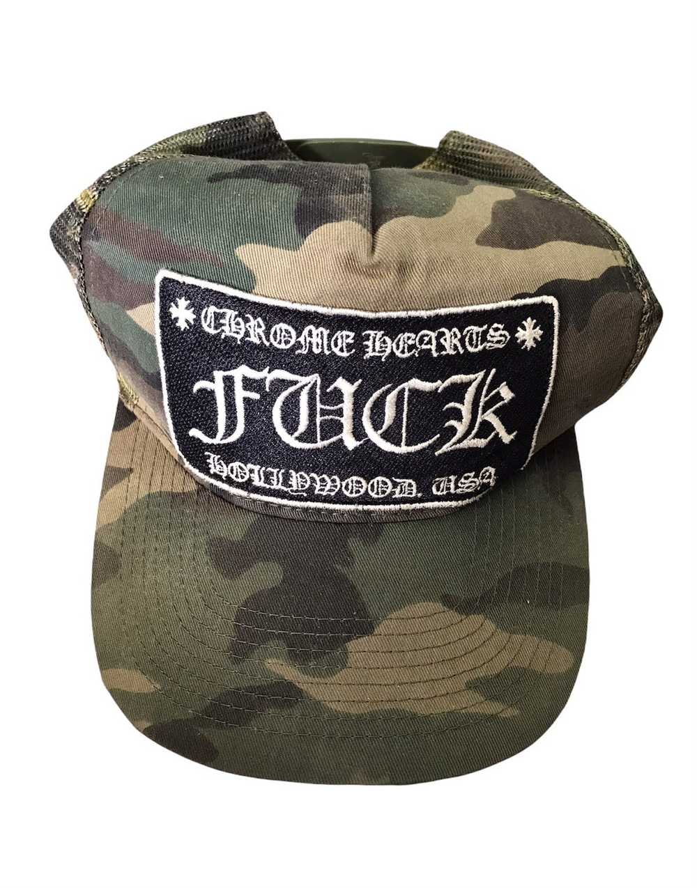 Vintage Chrome Hearts Trucker F*ck Camo Hat