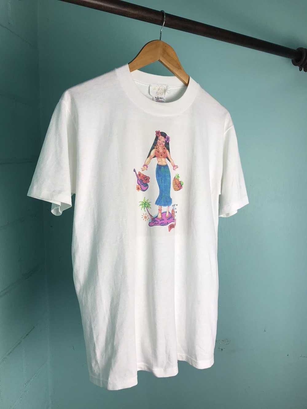 Vintage - 90s Anna Sui Hawaii Girl Tee - image 1