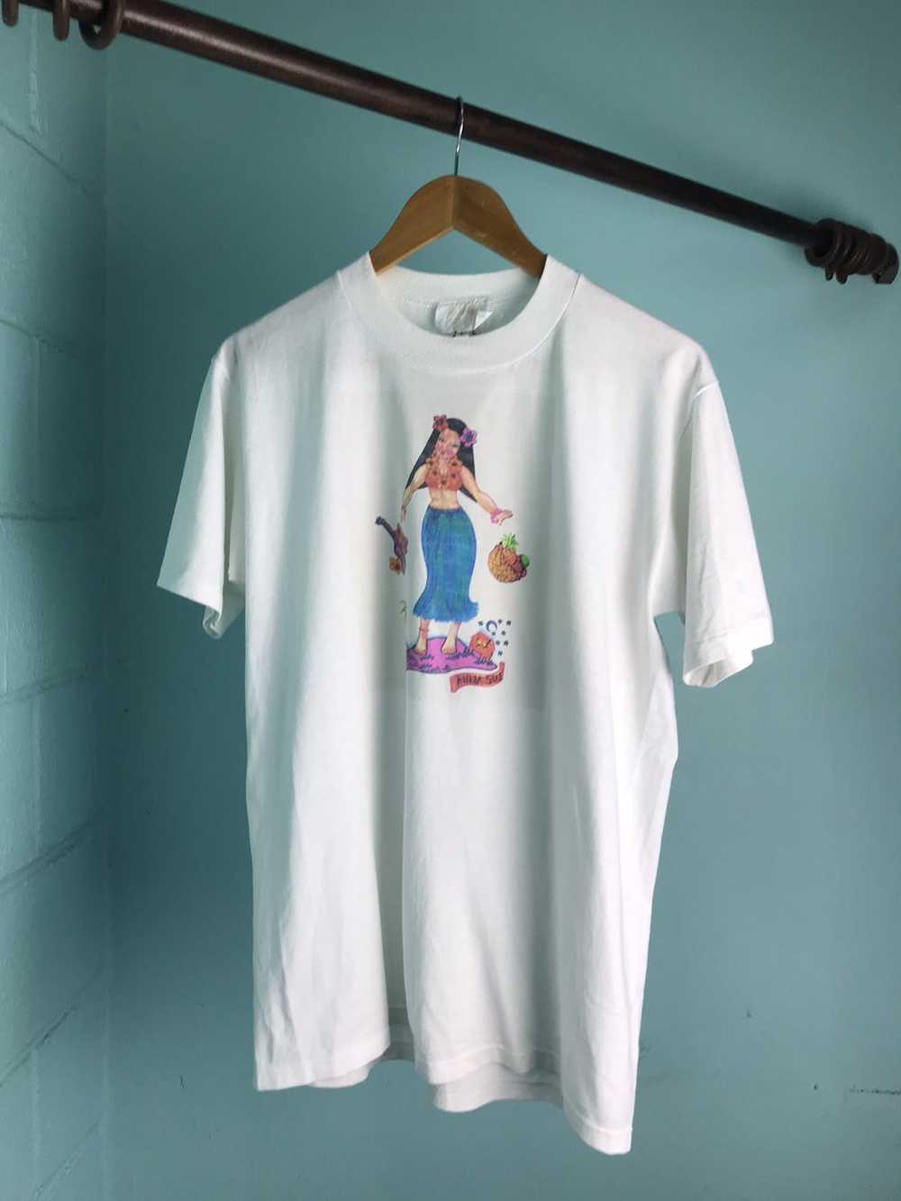 Vintage - 90s Anna Sui Hawaii Girl Tee - image 2