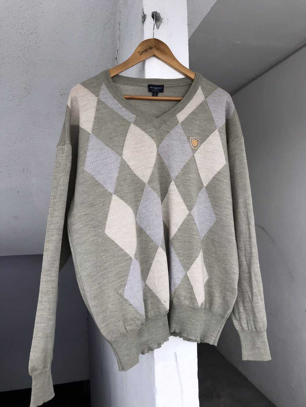 Vintage - 90s Burberry Golf wool Knit - image 3