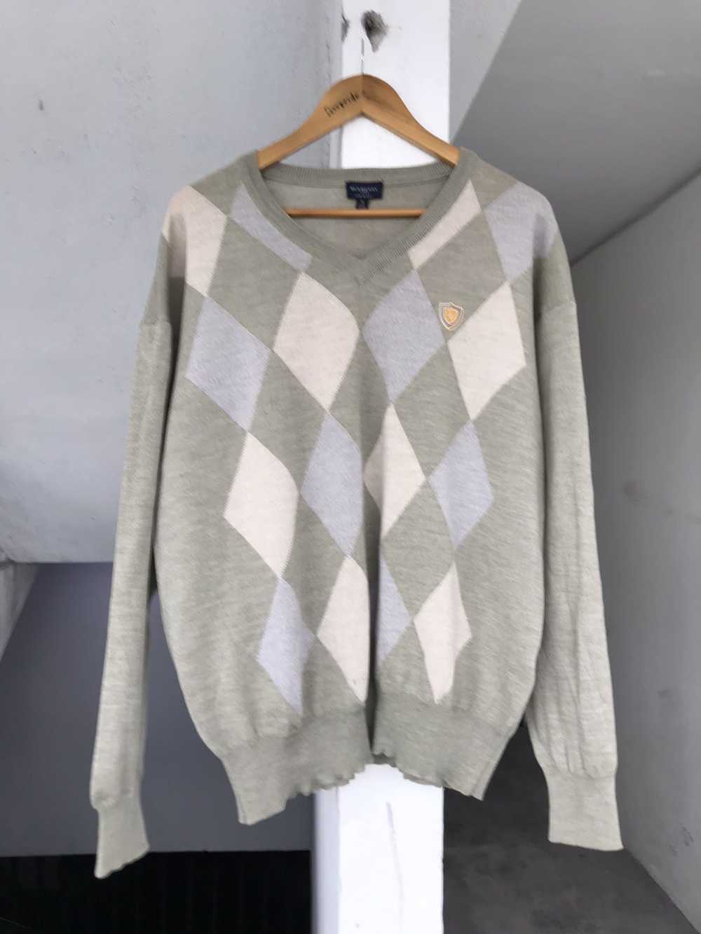 Vintage - 90s Burberry Golf wool Knit - image 4