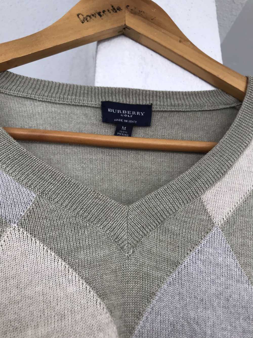 Vintage - 90s Burberry Golf wool Knit - image 6