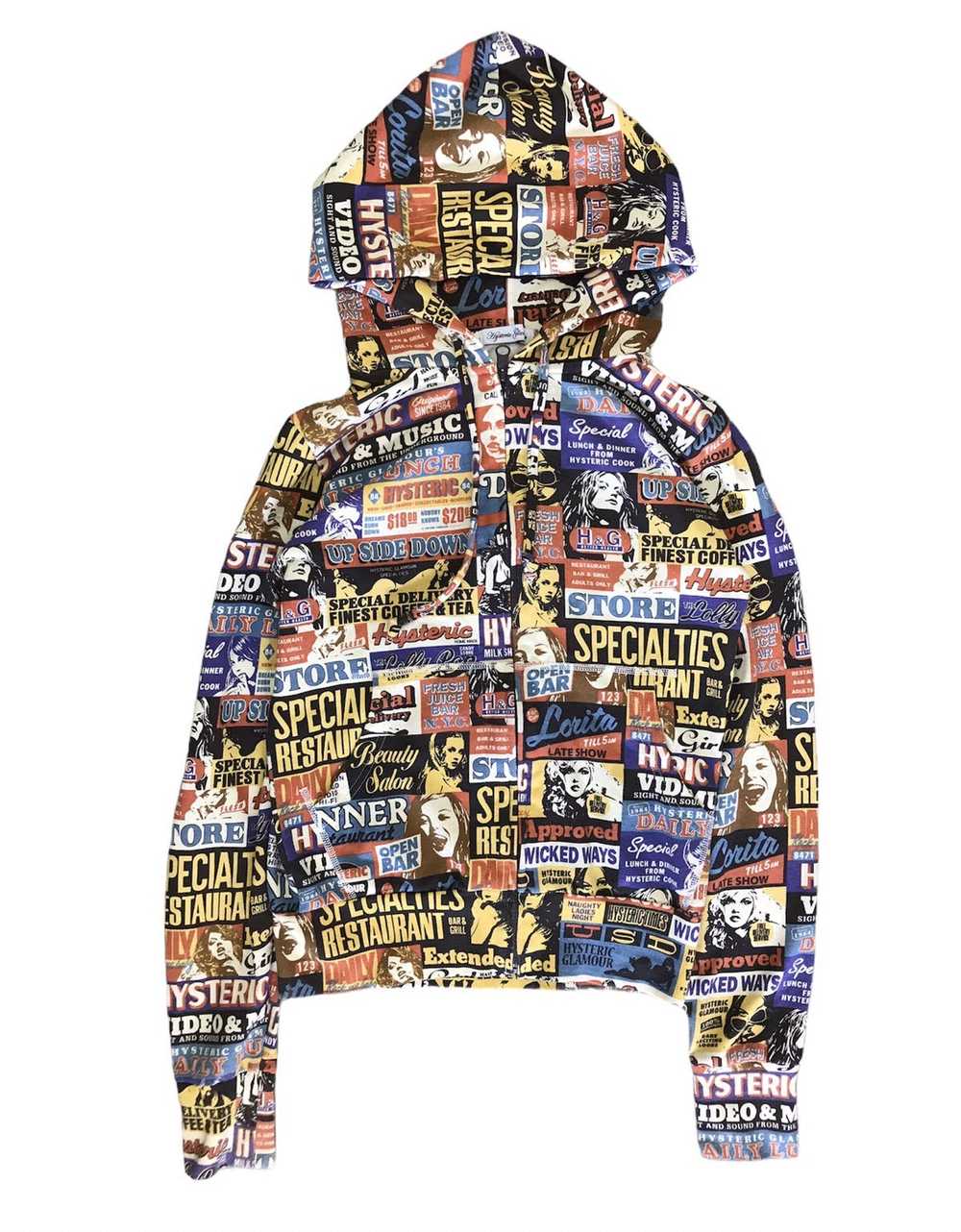 Rare Hysteric Glamour Fullprint Zipper Hoodie - image 1