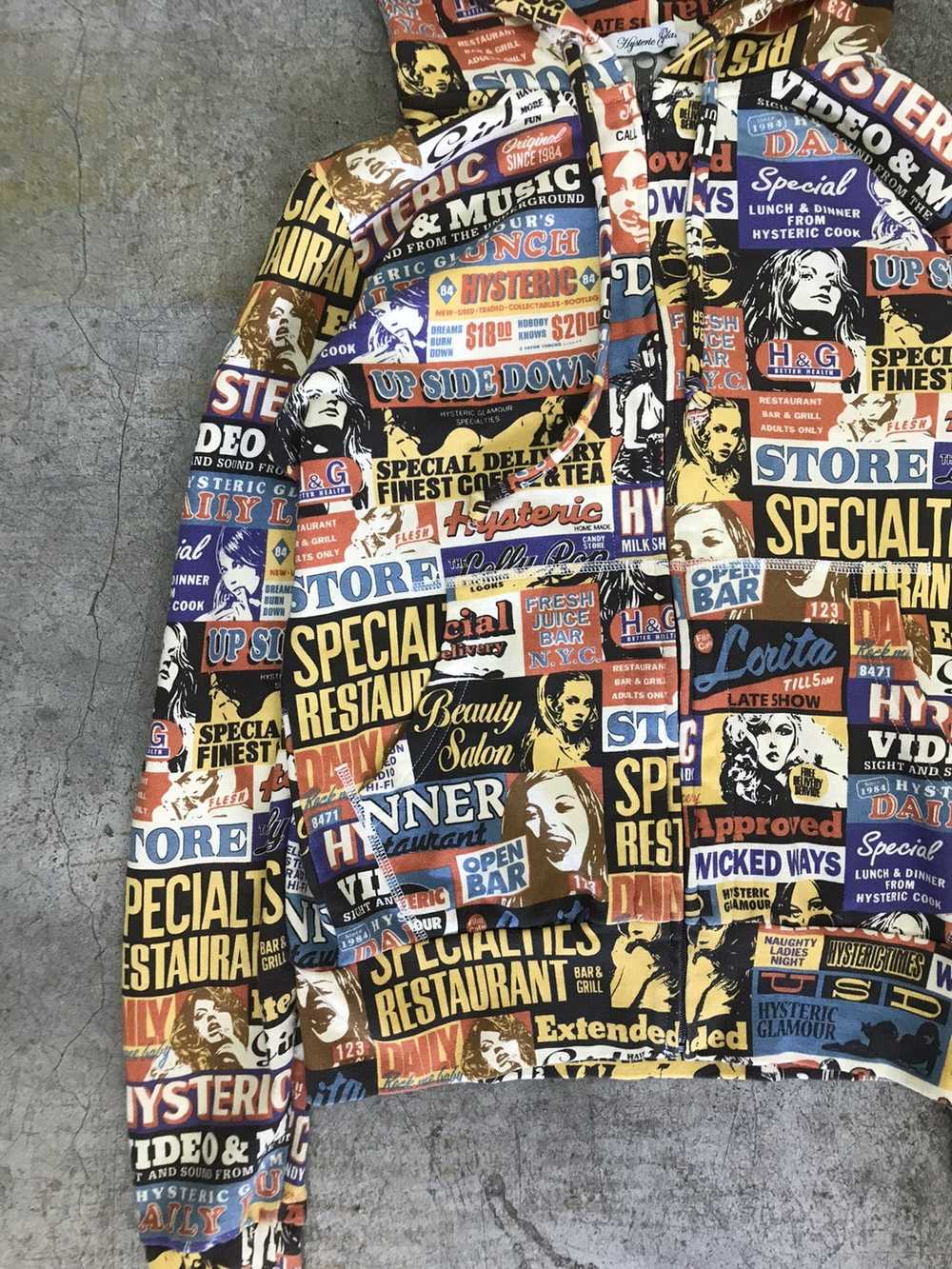 Rare Hysteric Glamour Fullprint Zipper Hoodie - image 5