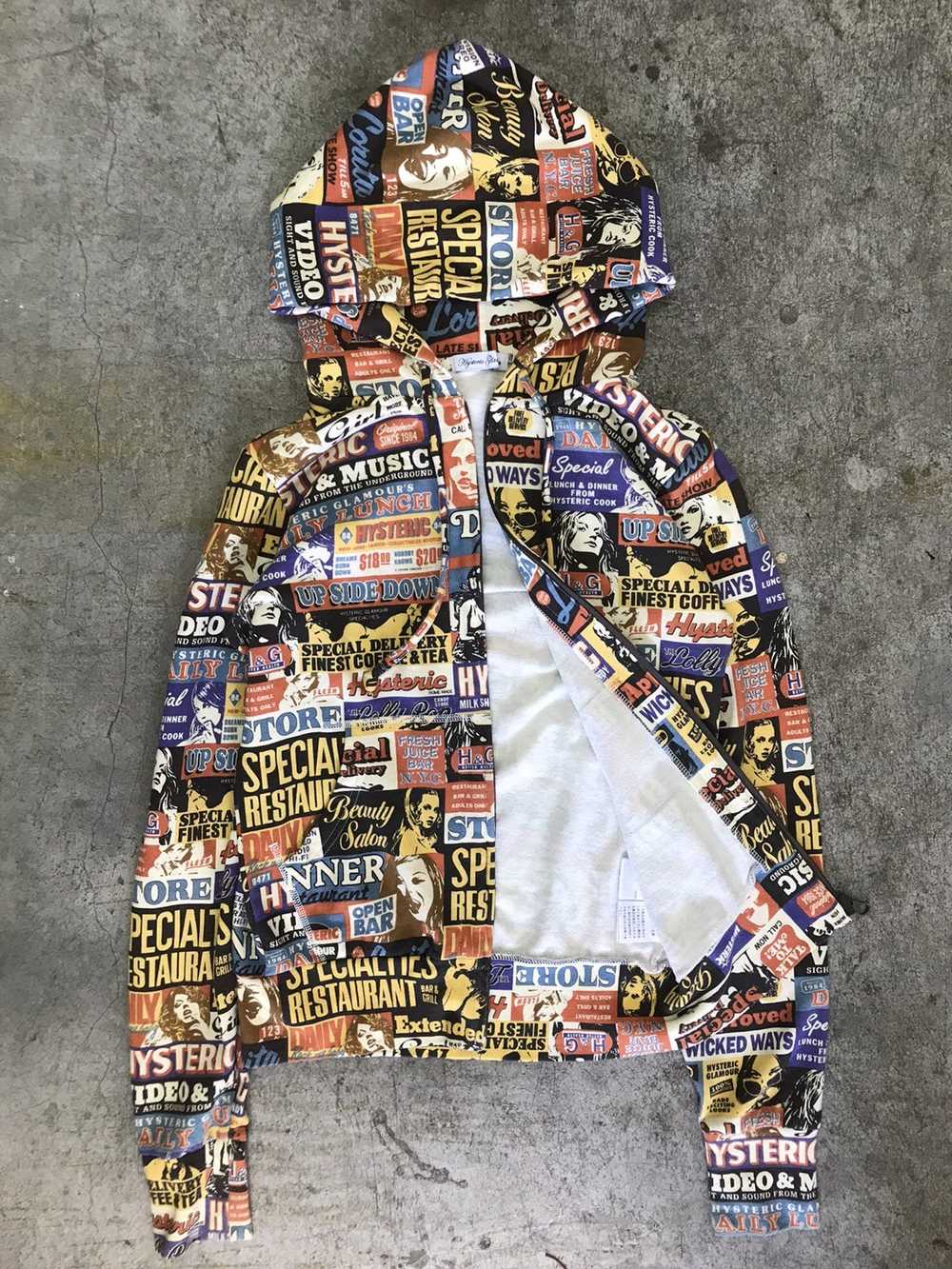 Rare Hysteric Glamour Fullprint Zipper Hoodie - image 6