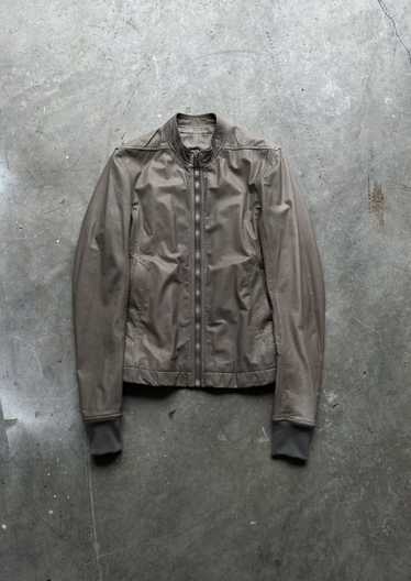 Rick Owens Brown Leather Jacket