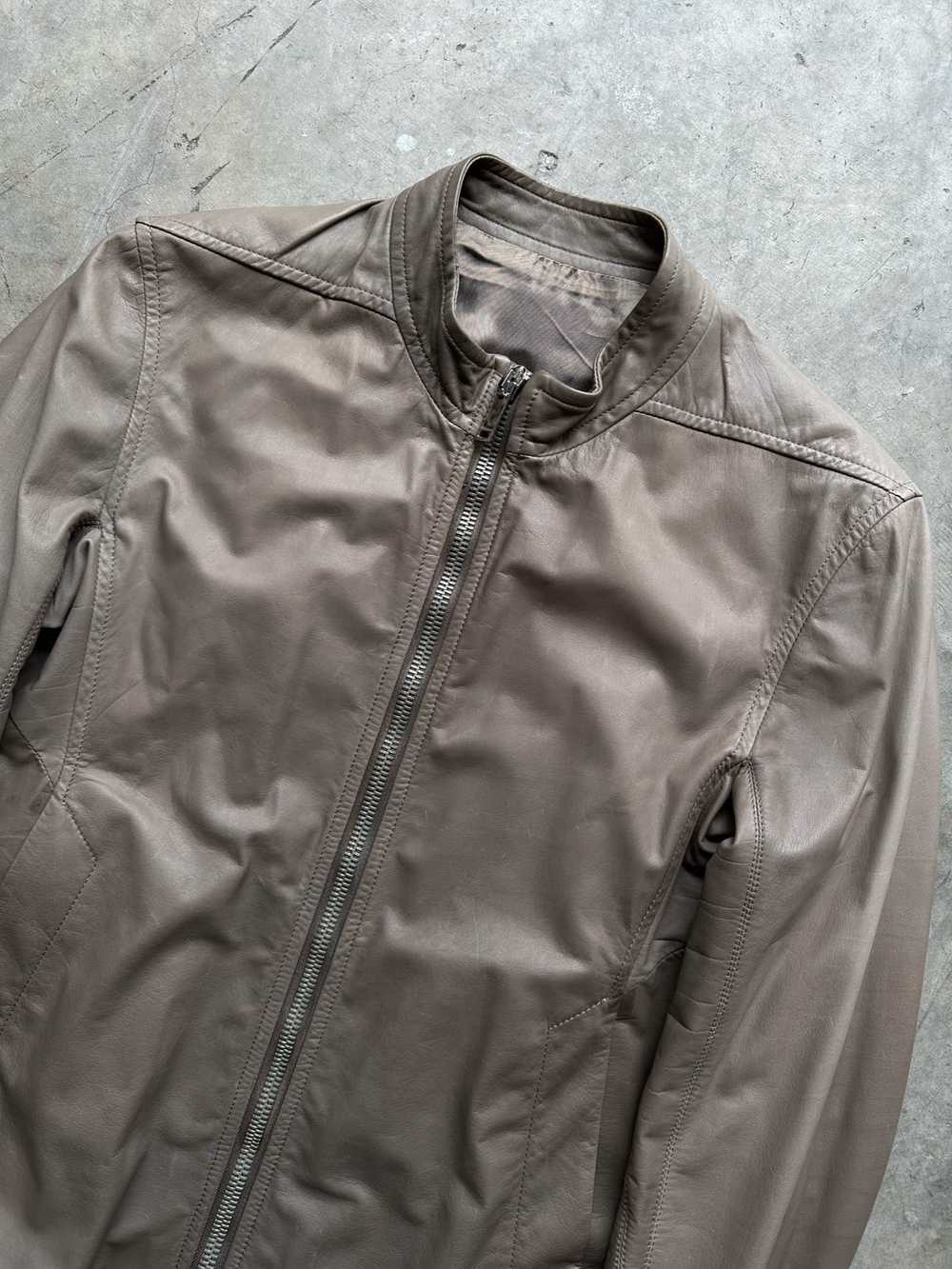 Rick Owens Brown Leather Jacket - image 2