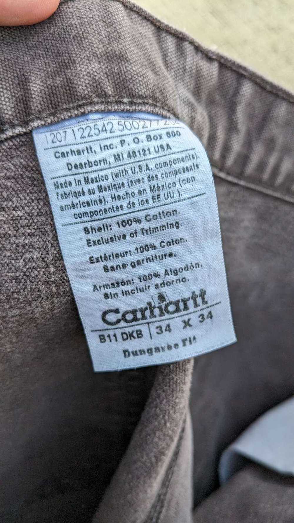 Carhartt distressed Vintage Carhartt Boxy 34/34 B… - image 5