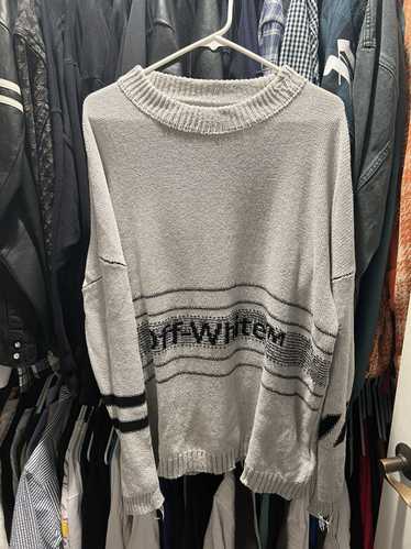 Off-White Off White Distressed Logo Sweater