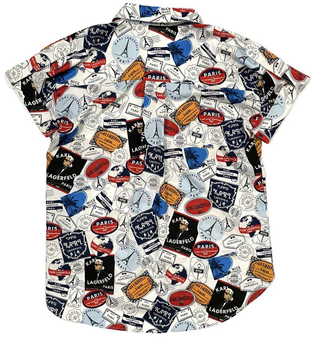 Karl Lagerfeld - Graphic Short Sleeve Button Up S… - image 2