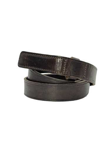 Martin Margiela Black Suede factory Leather Belt Vintage