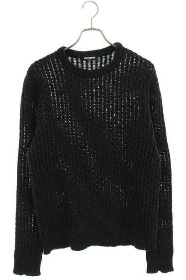 Raf Simons fishnet wool knit sweater