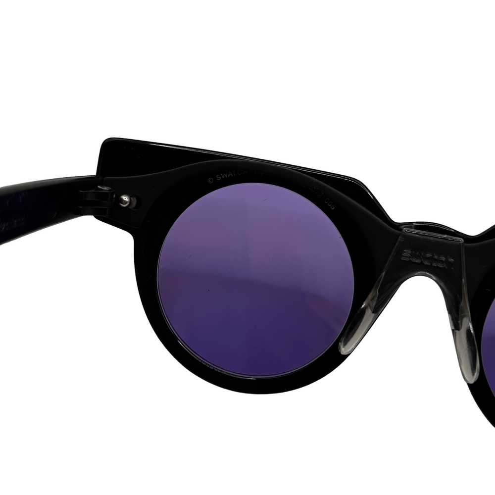 Swatch - Geometric Modular Purple Sunglasses - image 6