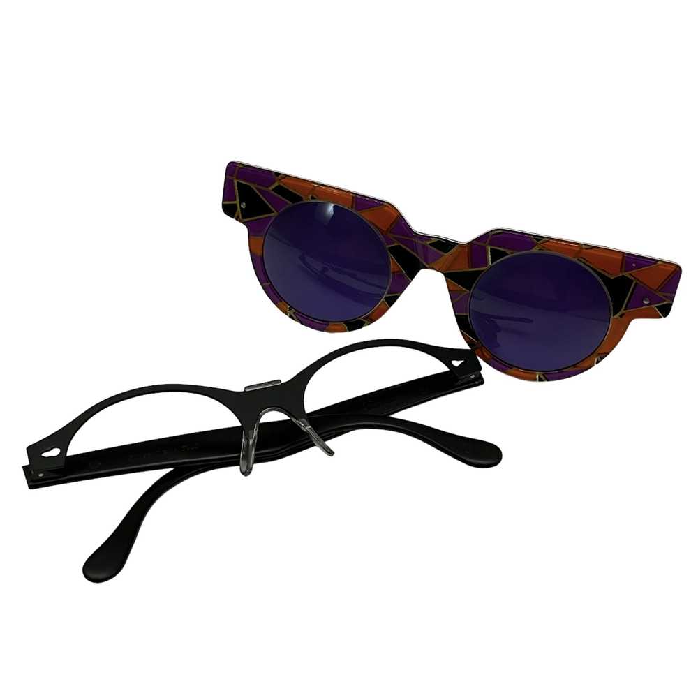 Swatch - Geometric Modular Purple Sunglasses - image 8