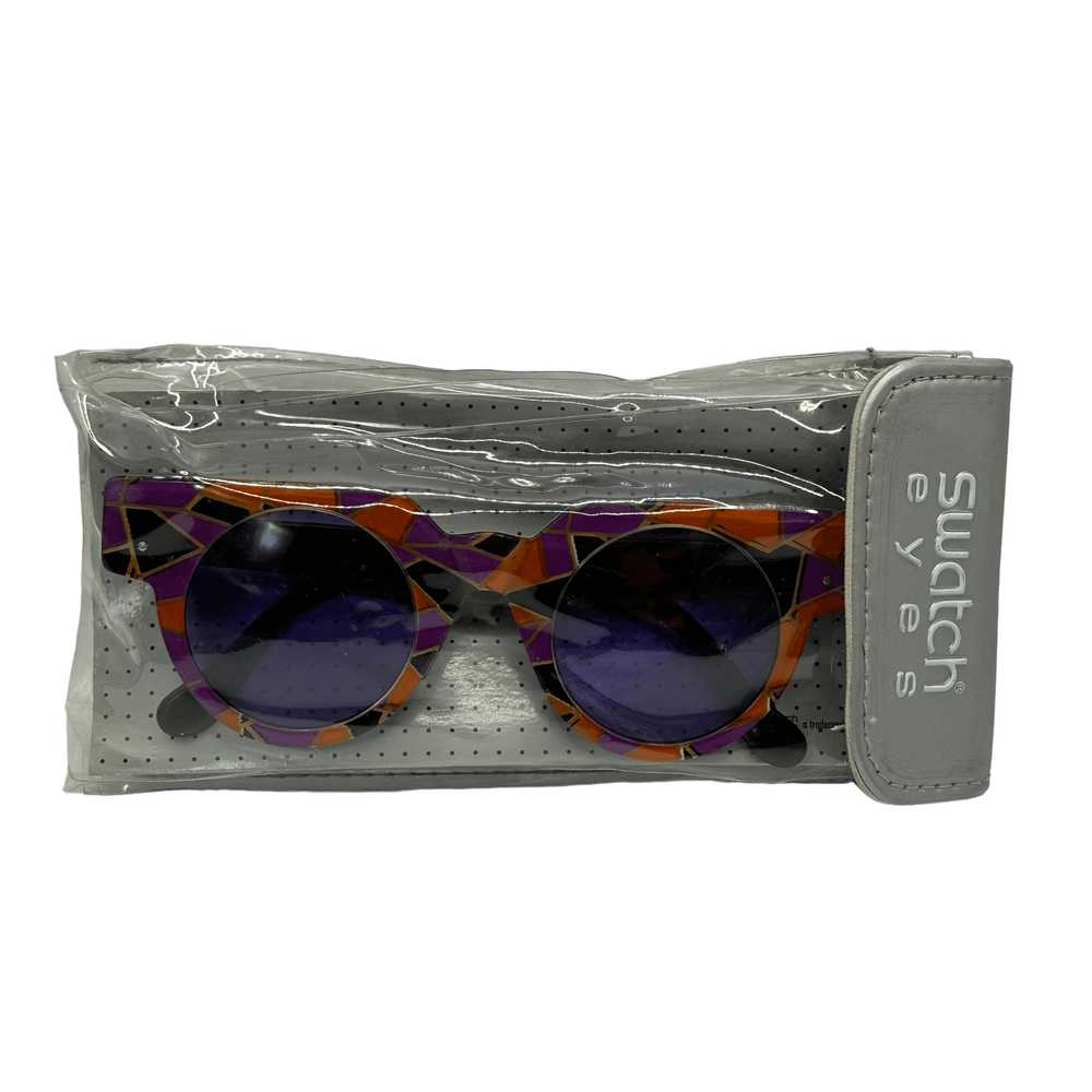 Swatch - Geometric Modular Purple Sunglasses - image 9