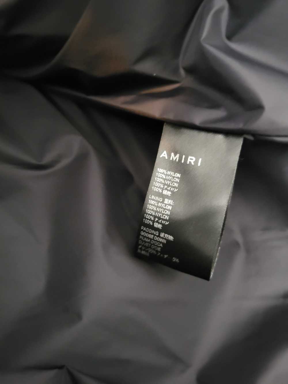 Amiri Teal Oversized Puffer Jacket Size Small - image 5