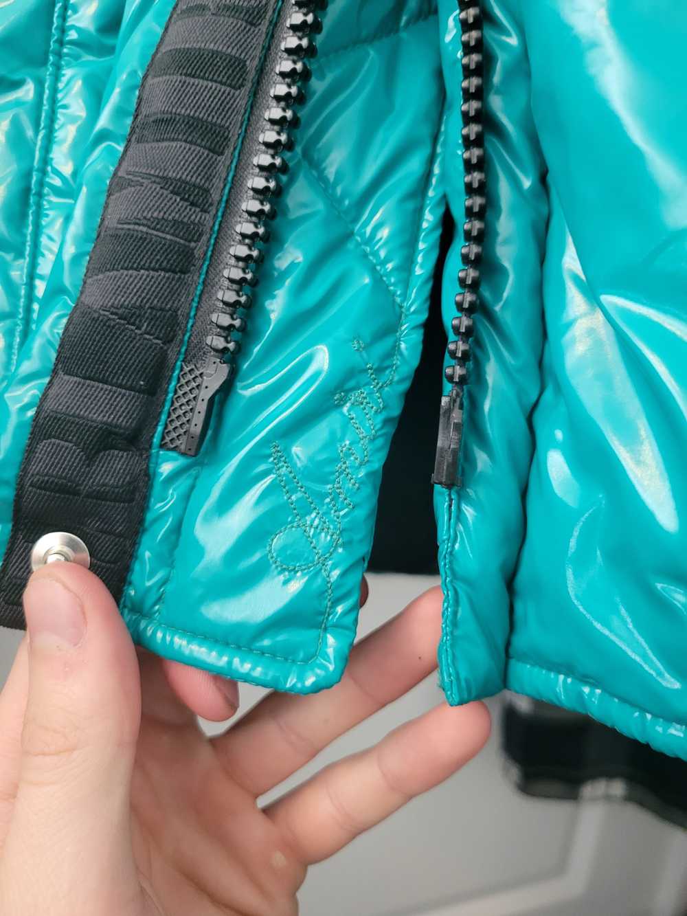 Amiri Teal Oversized Puffer Jacket Size Small - image 8