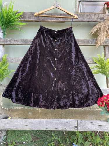 ⚡️Vintage Amy Byer California Velvet Skirt 90s USA