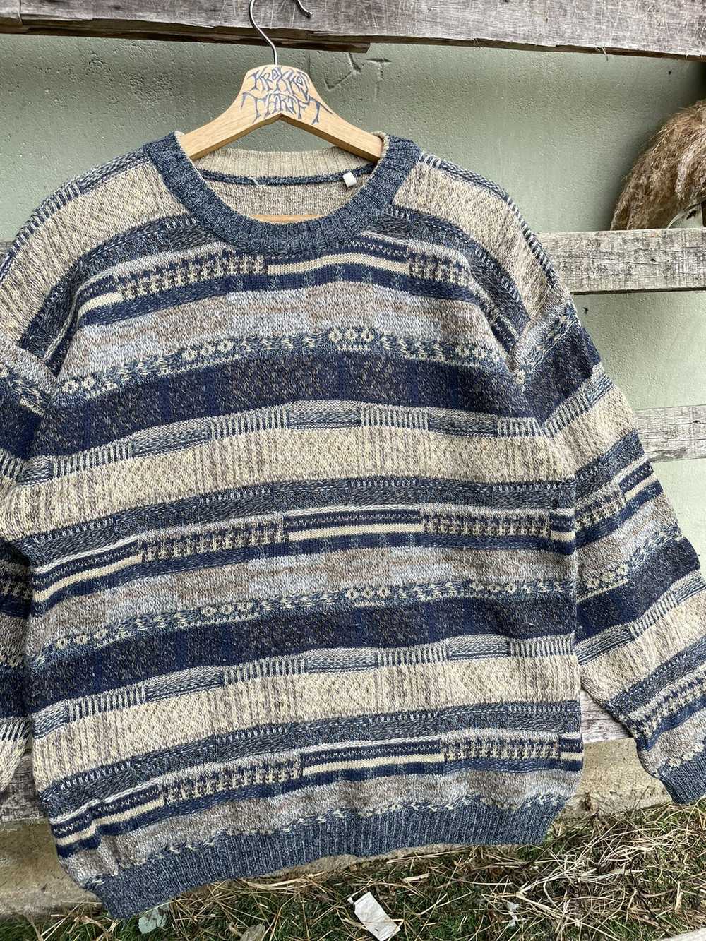 RARE Vintage Coogi Inspired Italian Designer Knit… - image 2
