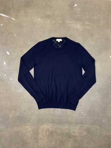 Coloured Cable Knit Sweater × Vintage Vintage Navy