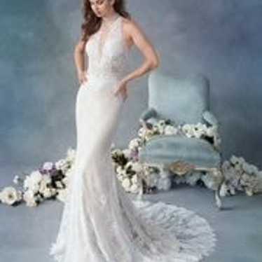 Kenneth Winston wedding dress, Ivory/champagne - image 1