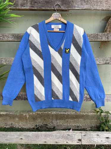 Vintage 90s Lyle & Scott Wool shops Knit Cardigan