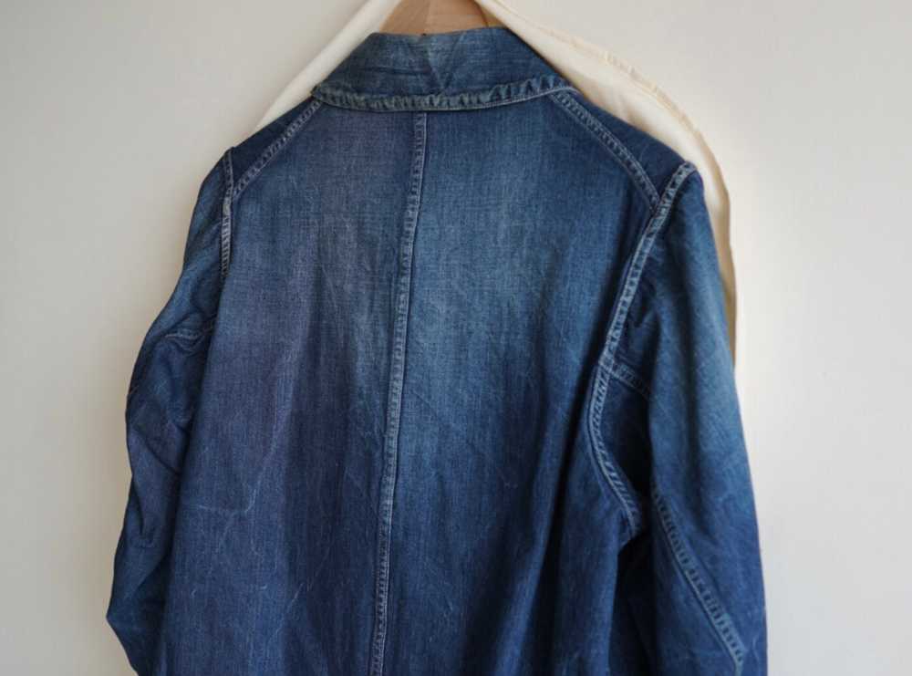 Visvim grease monkey coat denim windbreaker dry w… - image 5