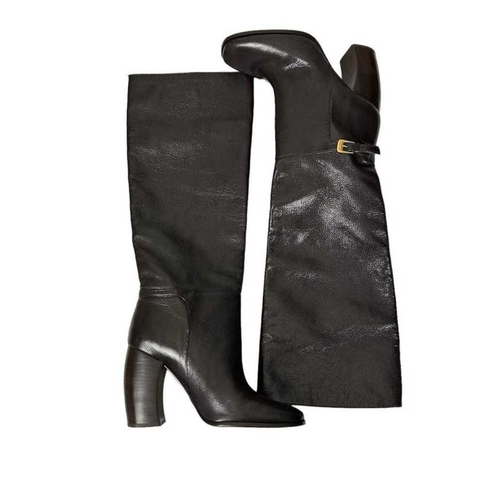 Tory Burch Leather riding boots - image 8