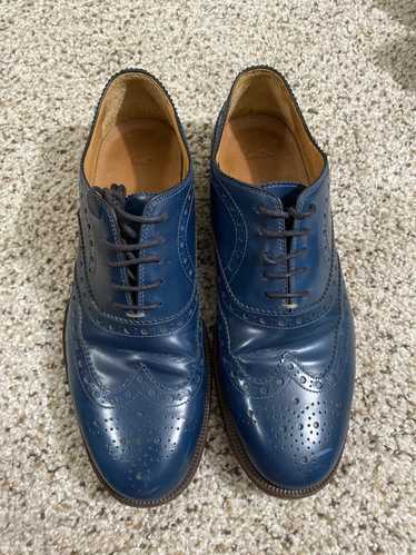 Paul Smith Paul Smith blue leather dress shoes men
