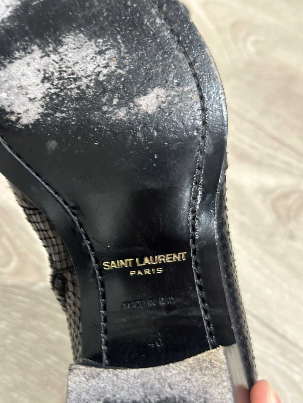 Saint Laurent Paris Python Side Zip Wyatt Boots 43 - image 7