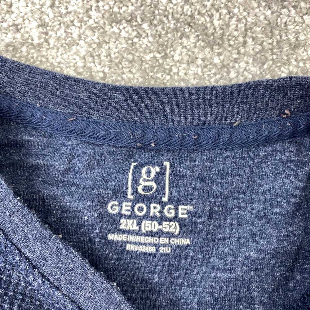 George George Pullover Knit Henley Shirt Men's Si… - image 3