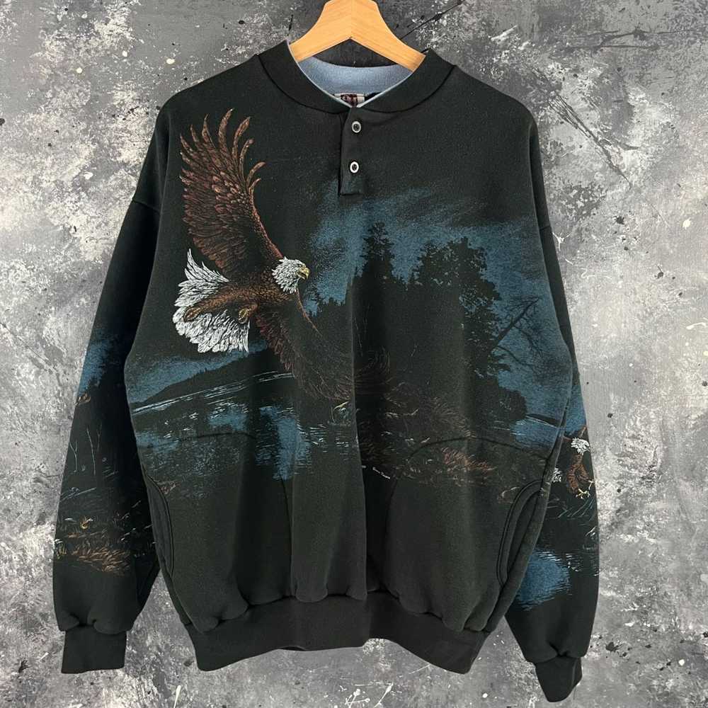 Vintage Vintage 90’s Eagle nature sweatshirt - image 1