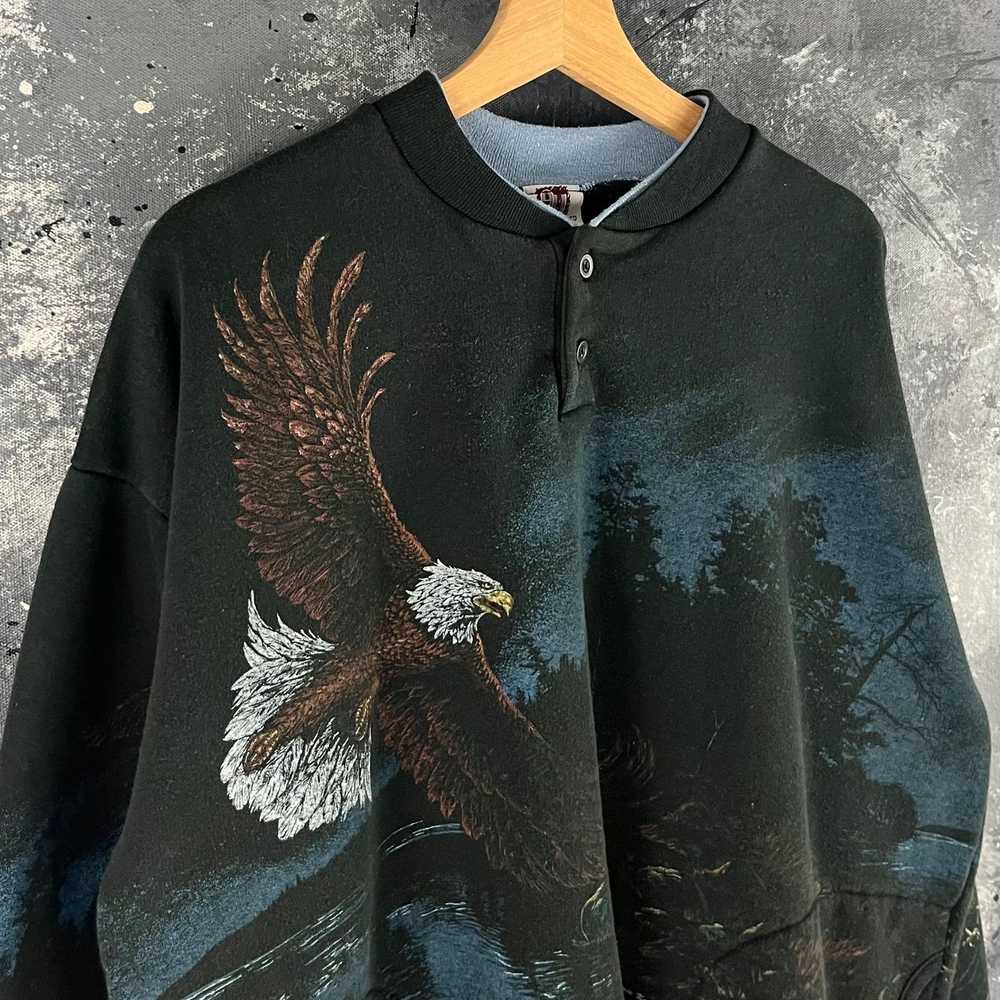 Vintage Vintage 90’s Eagle nature sweatshirt - image 2