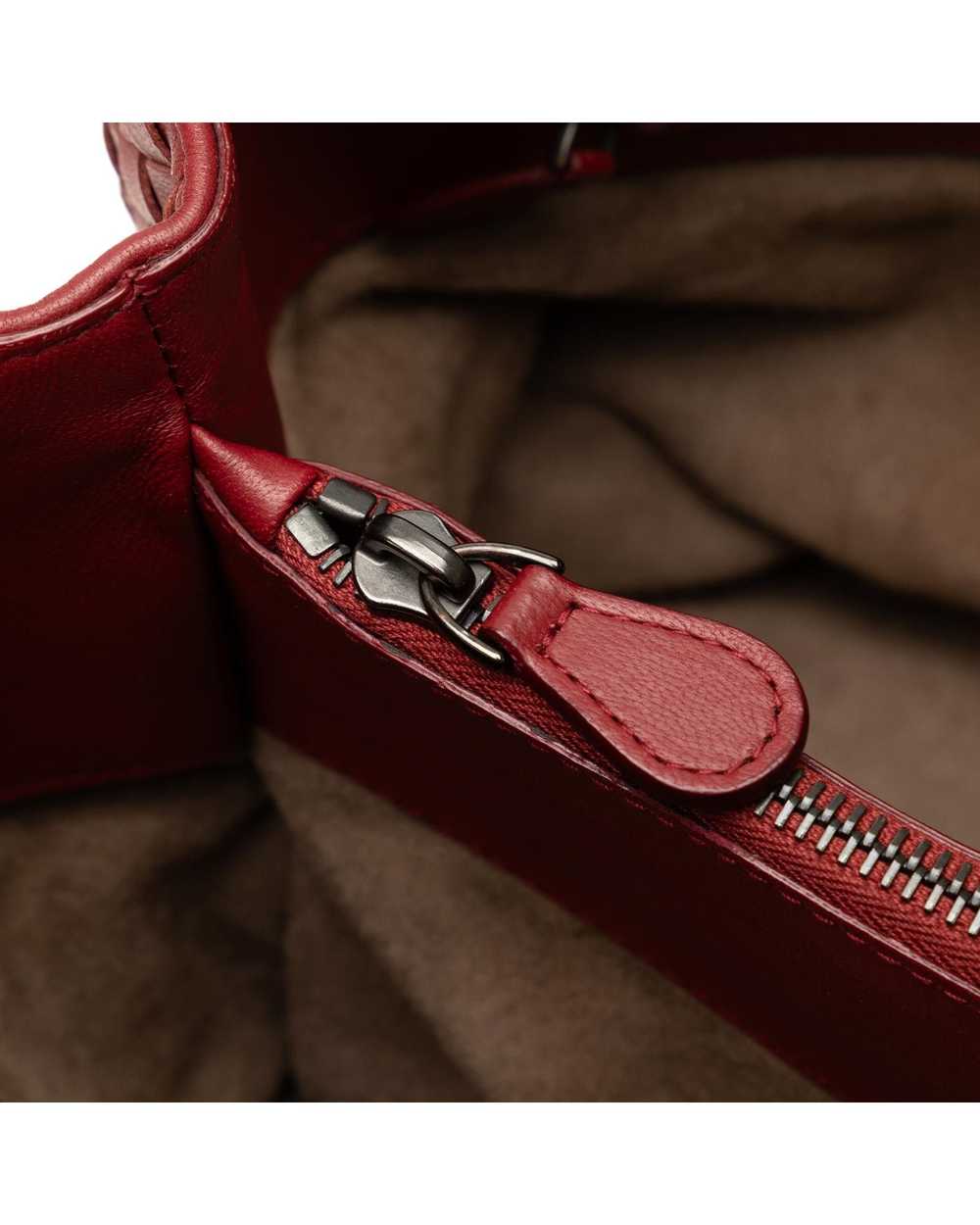 Bottega Veneta Woven Leather Double Chain Tote Bag - image 9